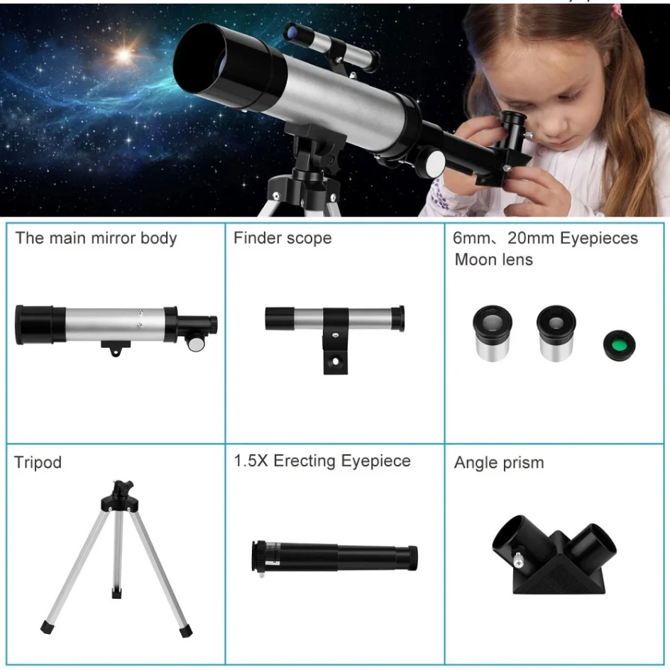 F36050 Professional High-definition Astronomical Telescope Is The Best Gift for Children To See The Moon and Stars