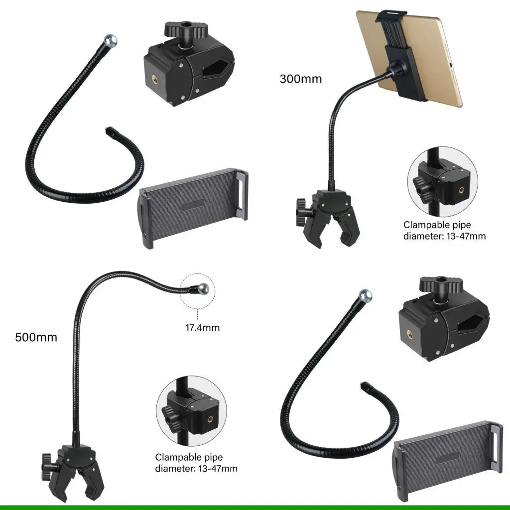 

U55C Многоугольная регулируемая металлическая подставка для телефона из АБС-пластика для трубы 13 мм 47 мм
