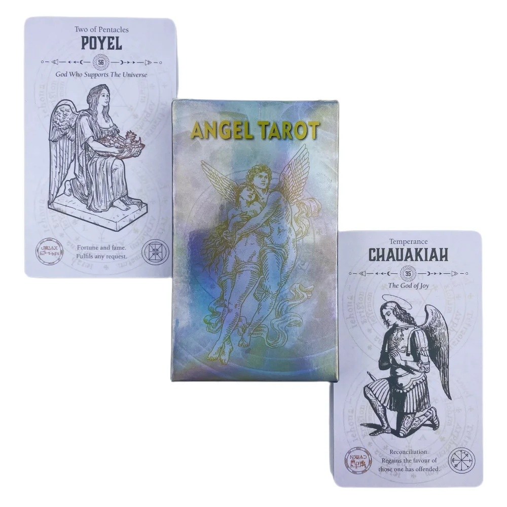 

Romantic Love Angel Tarot Cards Divination Deck English Versions Edition Oracle Board Playing Table Games For Party