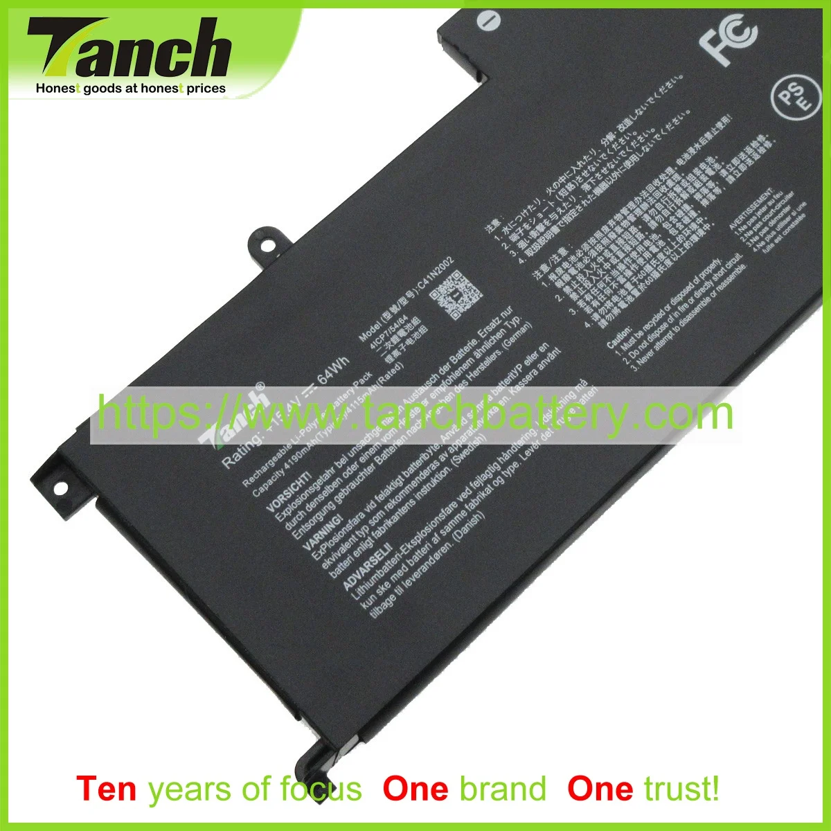 

Tanch Laptop Batteries for ASUS ZenBook Pro 15 UX535LI-E3143T Pro 15 UX535LI-BO059R Pro 15 UX535LH-BO063T Pro 15 UX535LI-H2043T