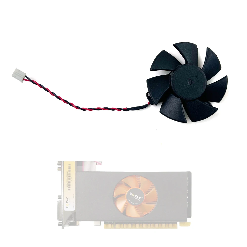 Новый охлаждающий вентилятор 46 мм, 2 контакта для ZOTAC GeForce GT640 730 740 DDR3 LP, сменный вентилятор для видеокарты