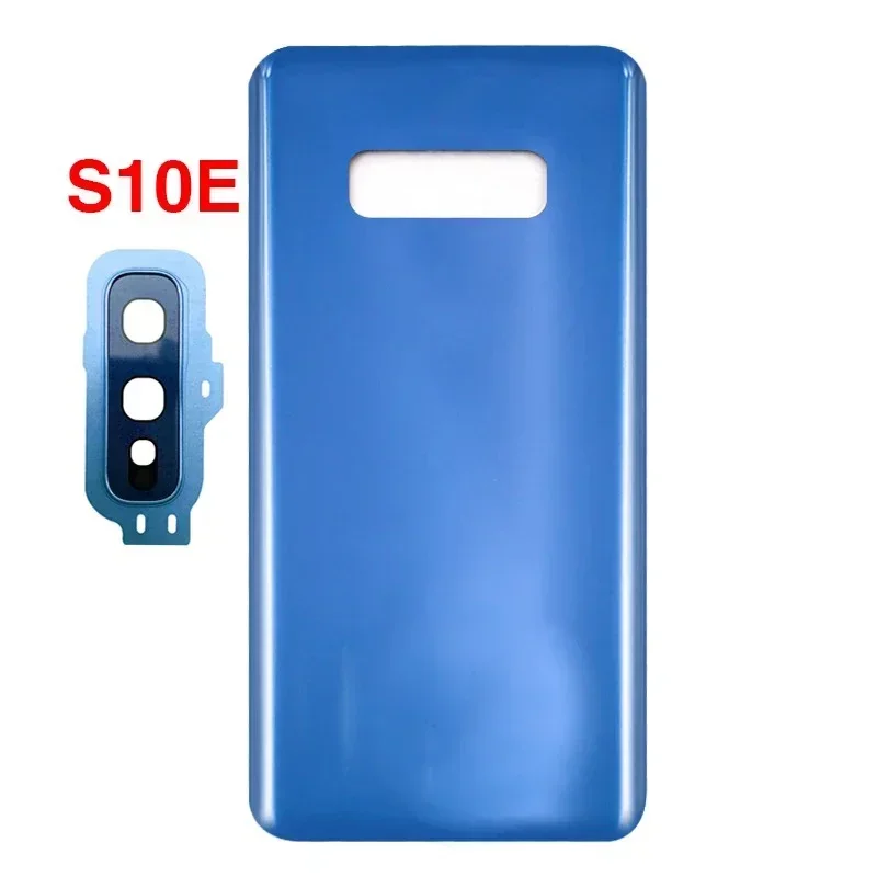 For SAM Galaxy S10 / S10 Plus / S10E G973 G975 Battery Back Cover Rear Door 3D Glass Panel Housing Case Camera Lens Replace