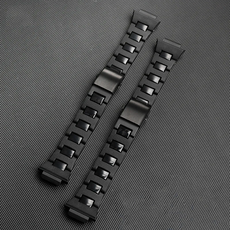 For CASIO GA2100 GA-2110 Plastic Steel Composite Silicone Watchband Solid Stainless Steel Buckle Bracelet Men’s Accessories 16mm