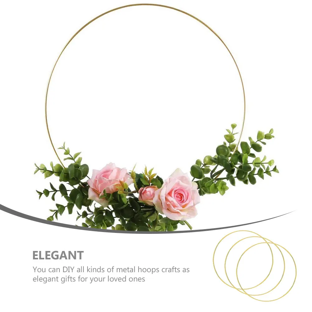 

3 Pcs Hoop Dream Catcher Material Wreaths Hoops for Crafts Decorations Dreamcatcher