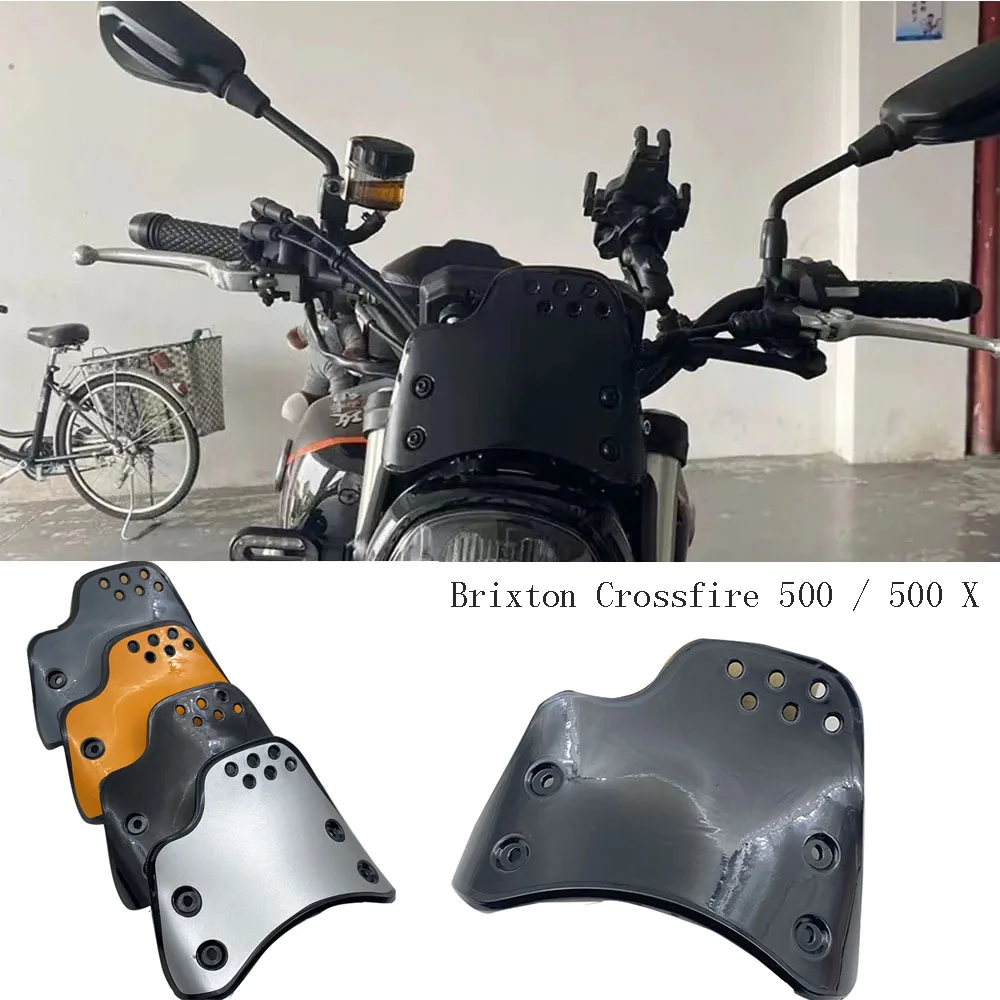 Motorcycle Accessories Fit Brixton Crossfire 500 Windshield Apply For Brixton Crossfire 500 / 500 X / 500 XC Crossfire 500 Cross