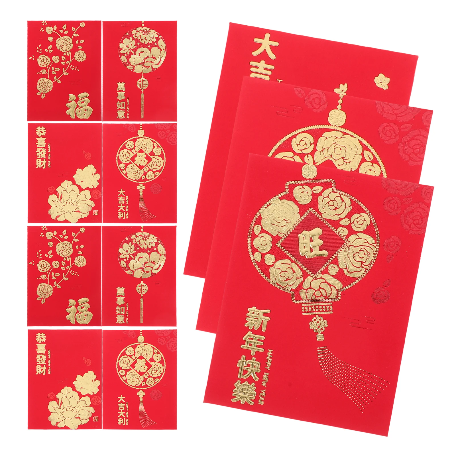 

48 PCS Lai Feng Snake Zodiac Red Envelope Bag Paper Chinese New Year Envelopes