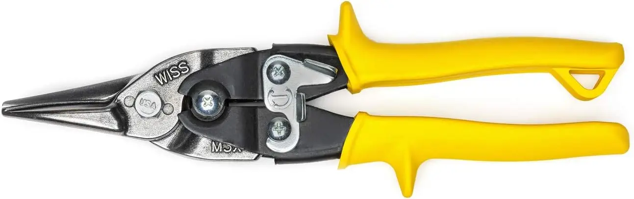9-3/4 Inch Compound Action Snips - Straight, Left and Right Cut - Heavy Duty