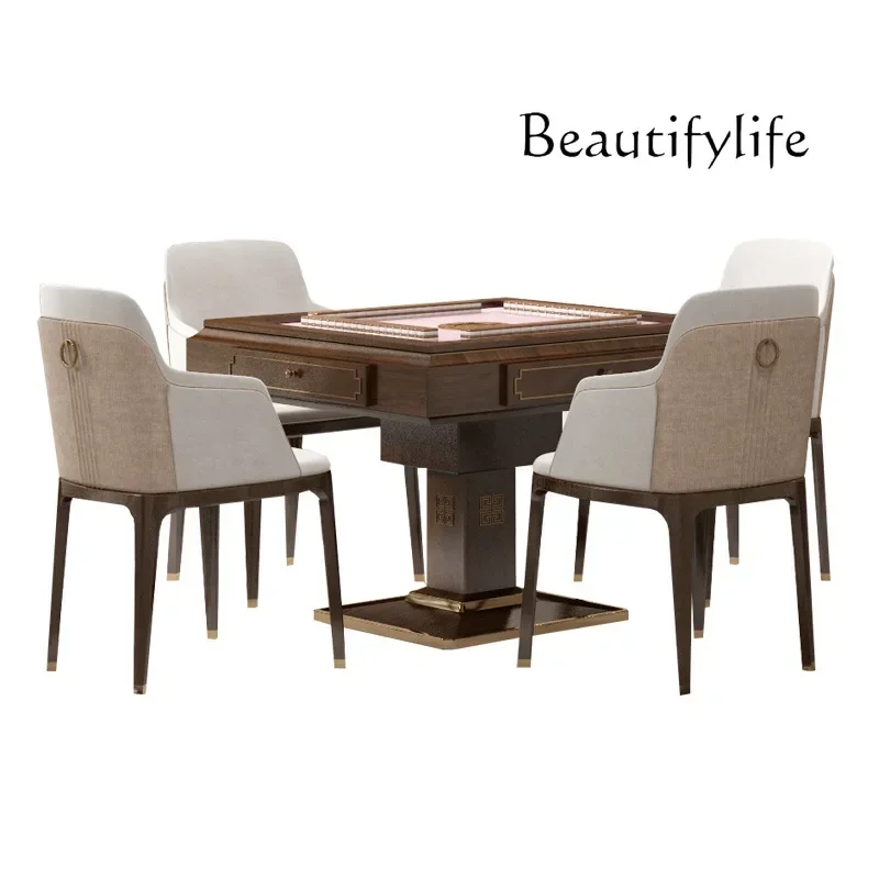 

Новый китайский обеденный стол-машинка для маджонга из массива дерева, многофункциональный автоматический стол для маджонга, домашний клубный стол для шахмат и карточных игр X