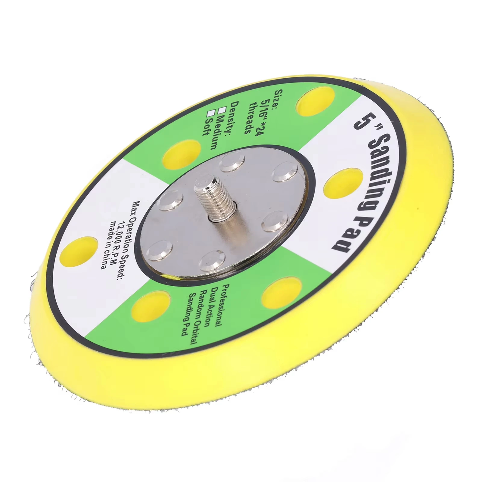 2025 5in M8 Sanding Pad PU Backing Plate Pneumatic Sander Buffer 12000RPM 5in Sanding Pad Pneumatic Sanding Pad