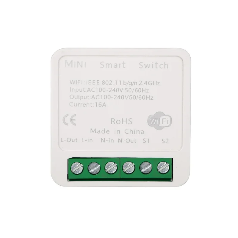 16A 10A Wifi Smart Switch Breaker Module supporta 2 vie APP Voice Relay Timer Google Home Alexa 110V 220V Interruptor