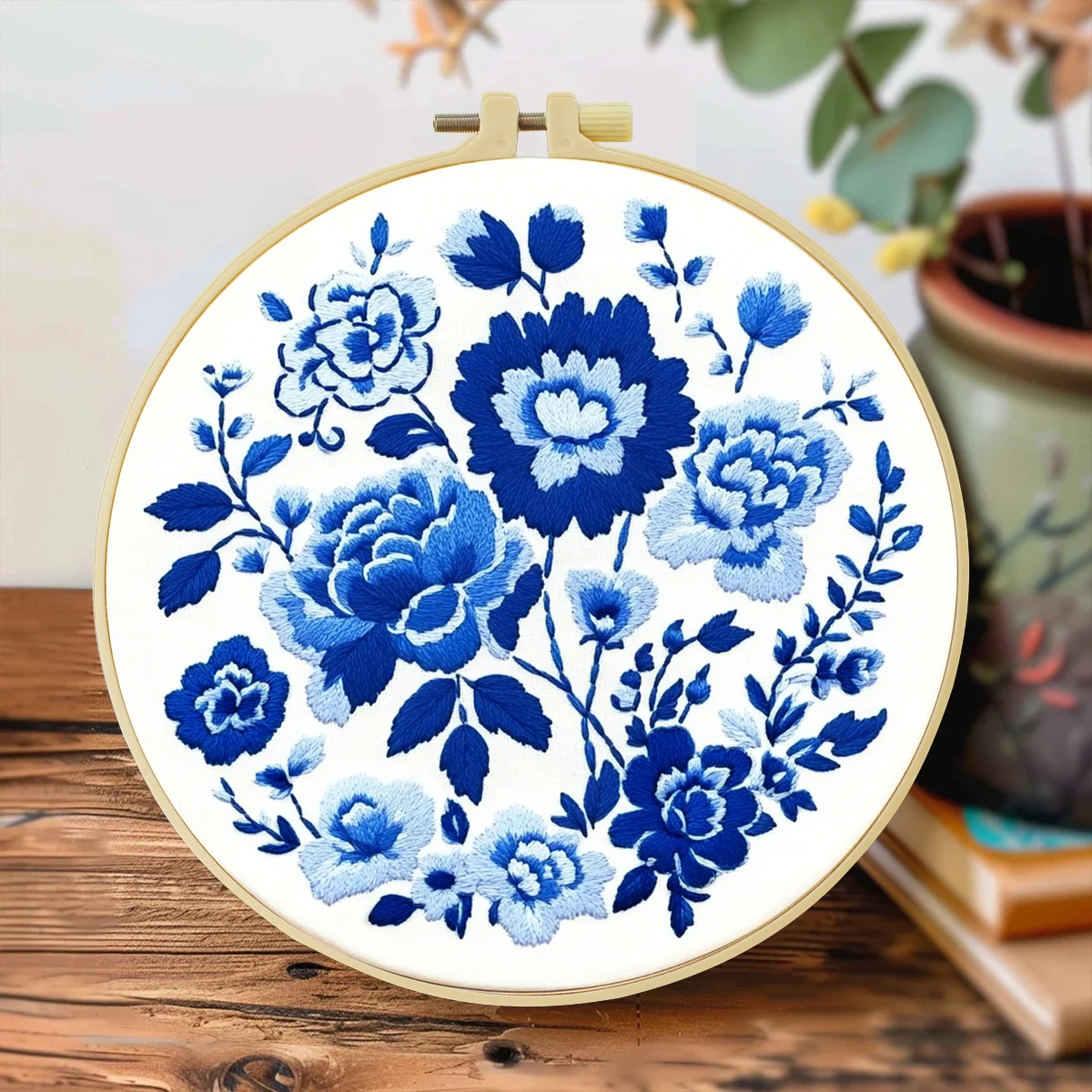 Kit Ricamo Fiori Blu 20x20cm/1 - Home Textiles Discount recensione e prezzo