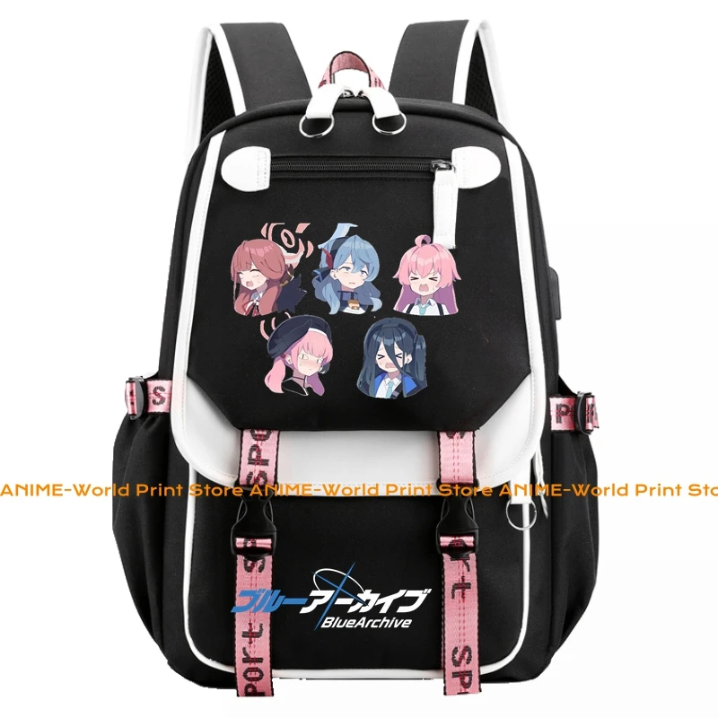 8 Color Anime Blue Archive Schoolbag Backpack High-capacity Schoolbag Cosplay Student Teenage Gift Clothing Accessory YEAE017