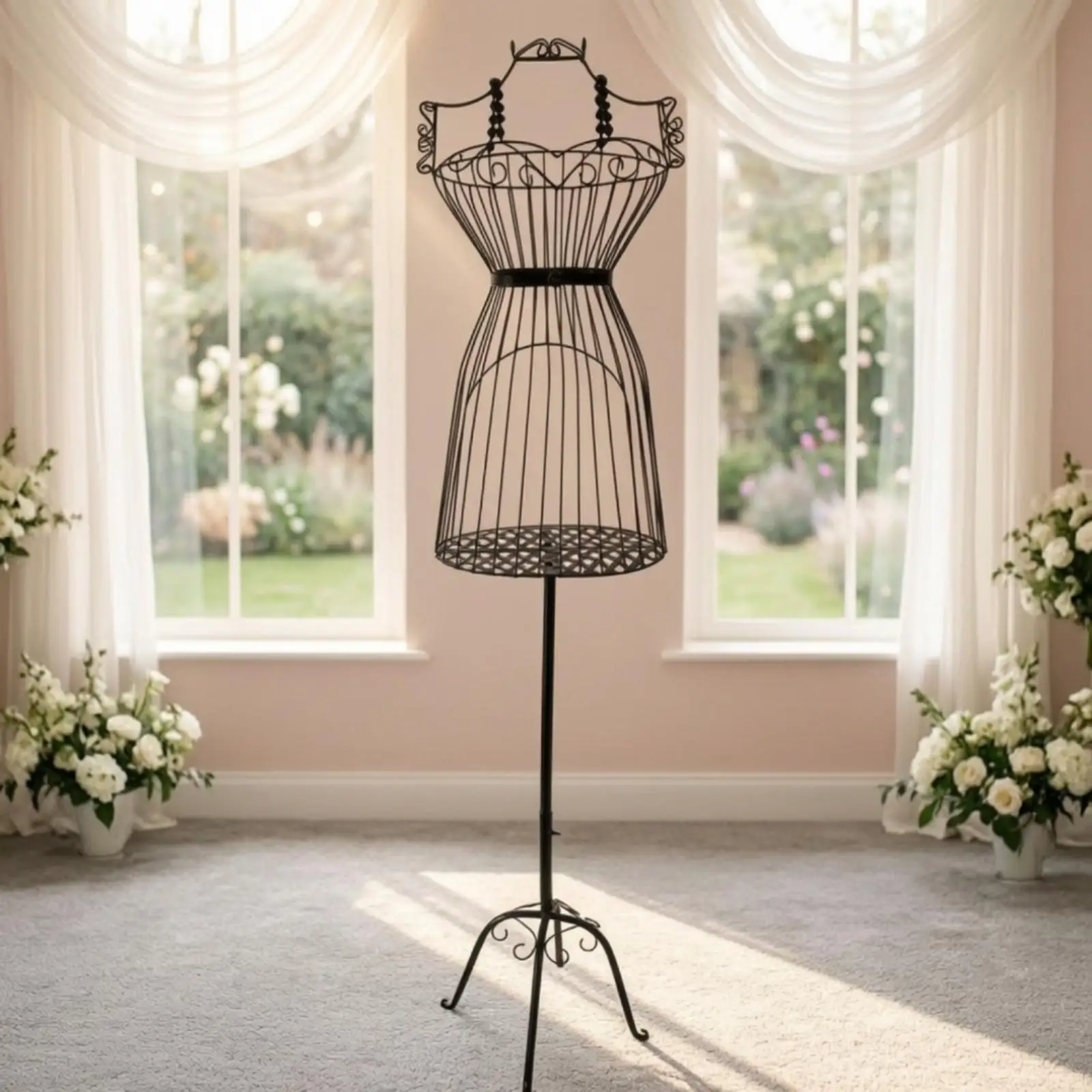 Full Body Woman Mannequin Display Stand with Base for Dressmaker Sewing Shop Window Showcase
