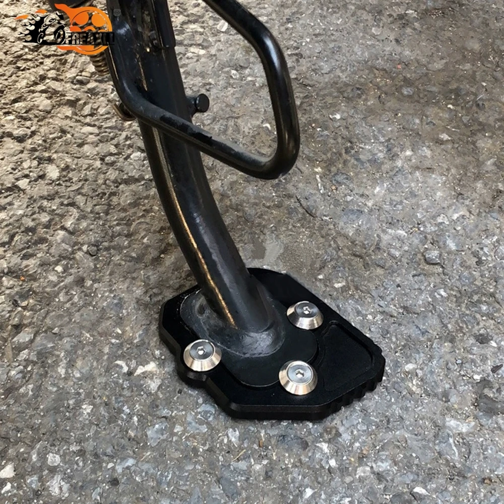 Motorcycle For Yamaha Yzf R1 YZF-R1 YZFR1 1999 2000 2001 2002-2014 2013 Foot Side Stand Enlarger Extension Kickstand Plate Pad