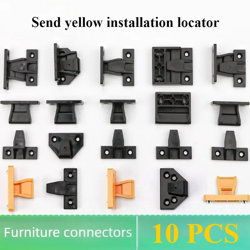 30 PCS Push In Fittings Press Fit Panel Clips Kitchen Plinth Fasteners Plastic Connection Fasteners Hardware