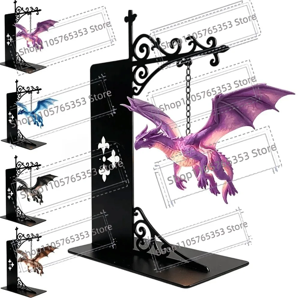 Dragon Bookshelf  Lamp-Enchanting Floating Dragon Night Light,Library Bookshelf Decoration Pendant,Gothic Book Partition Rack