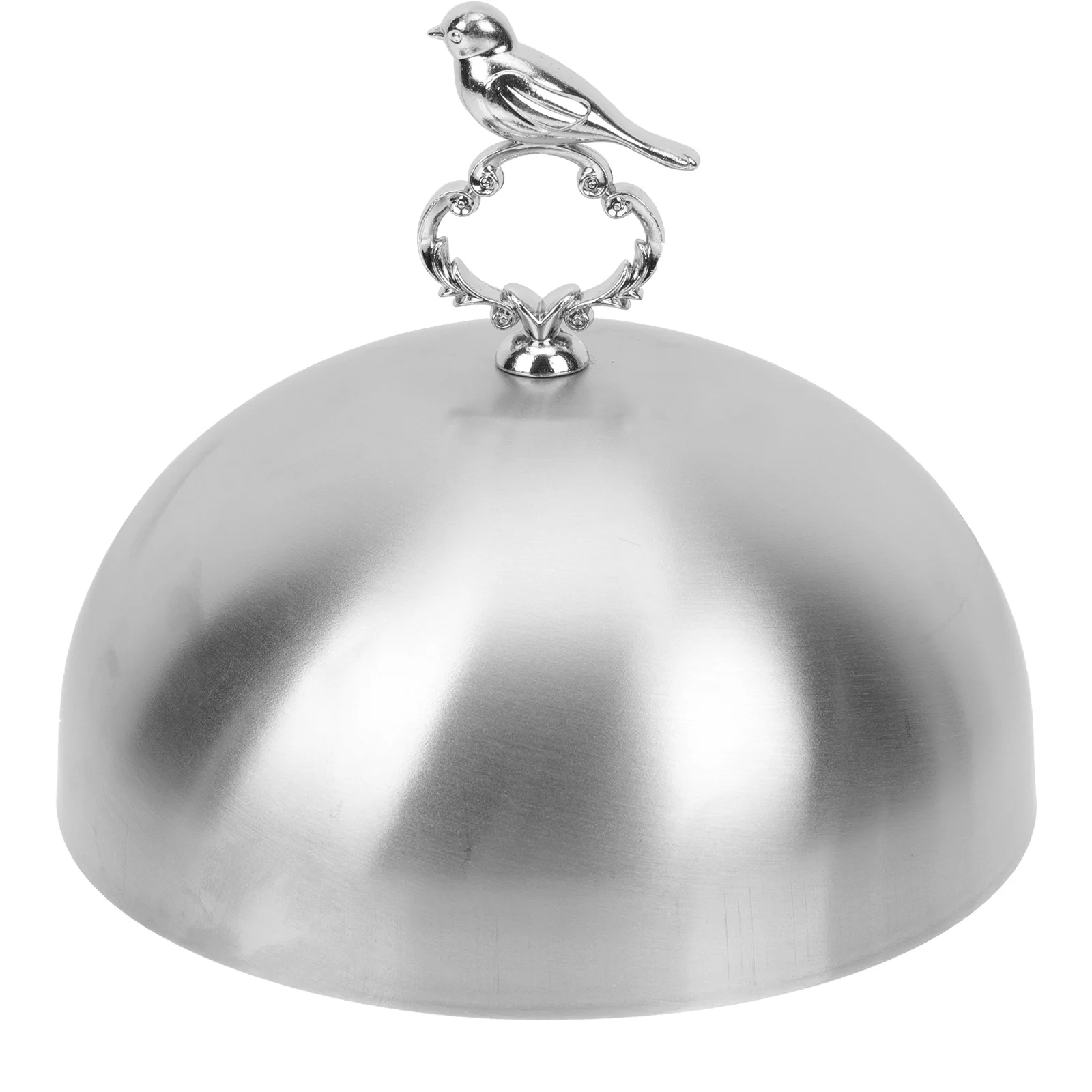 

Stainless Steel Steak Cover Round Oilproof Food Protective Dish Kitchen Gadget Handle Compact For Family Restaurant