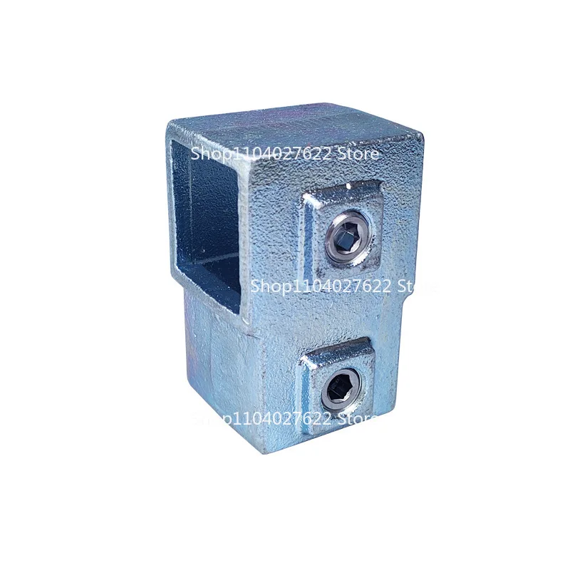 Suitable for 40 * 40 square pipe connectors, galvanized iron pipe fittings, welding-free square pipe connectors