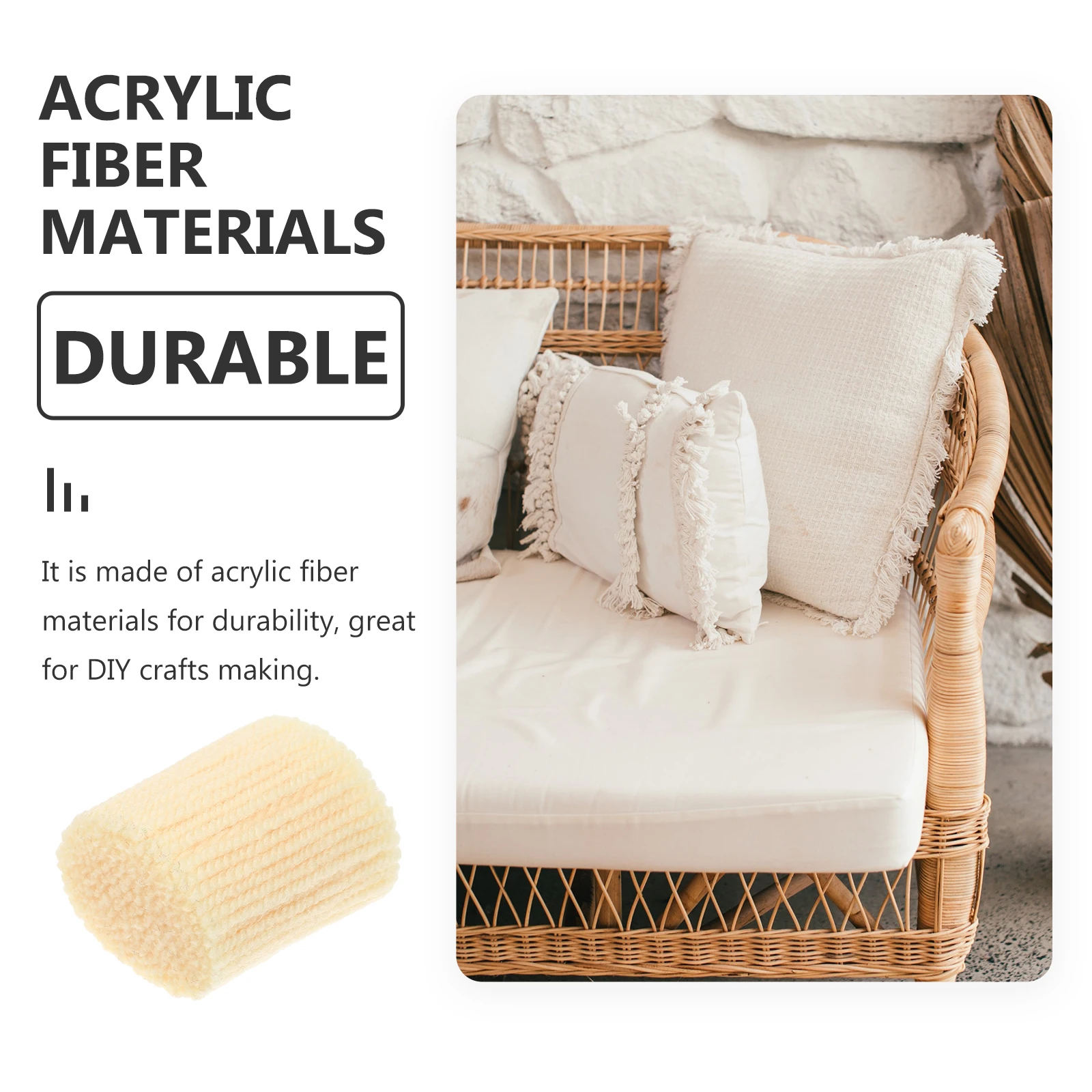 10 Rolls Latch Hook Rug Yarn Acrylic Yarn DIY Carpet Embroidery Latch Hook Rug Making Craft Wool Home Decoration