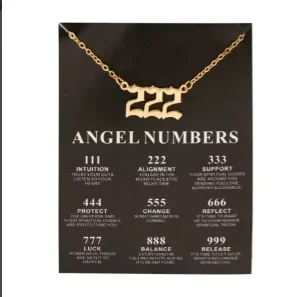 

Customized necklace card for women