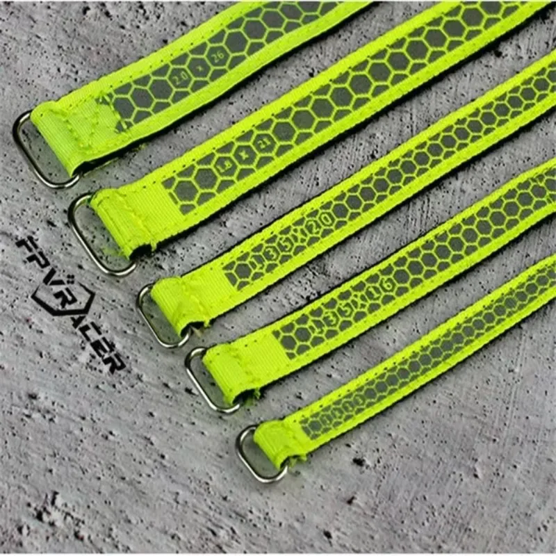 2PCS FPVRACER LIPO Cinghia della batteria Fibbia in metallo per Kevlar + Fibra di poliestere 300D FPV Freestyle Droni a lungo raggio Parti fai da te