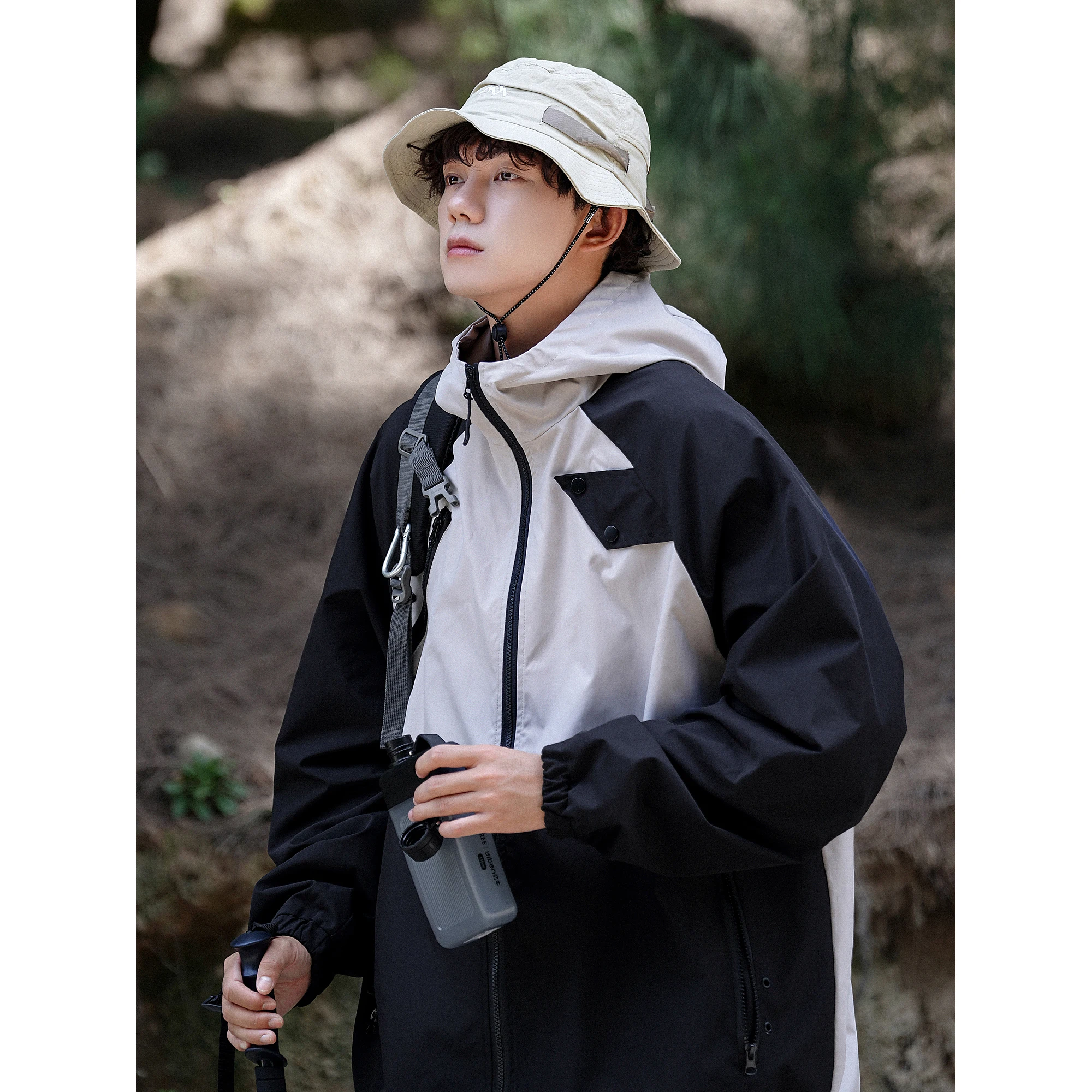 

Мягкая мужская куртка в стиле ретро для работы и спорта, весна-осень, модная, молодежная, свободного кроя, из премиальной ткани, ветрозащитная