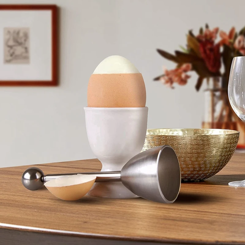 Gorąca sprzedaż Egg Cutters, krajalnica do jaj kuchnia otwieracz do jajek narzędzie jajko Cracker Remover Egg Shells Separator na twarde miękkie gotowane jajka