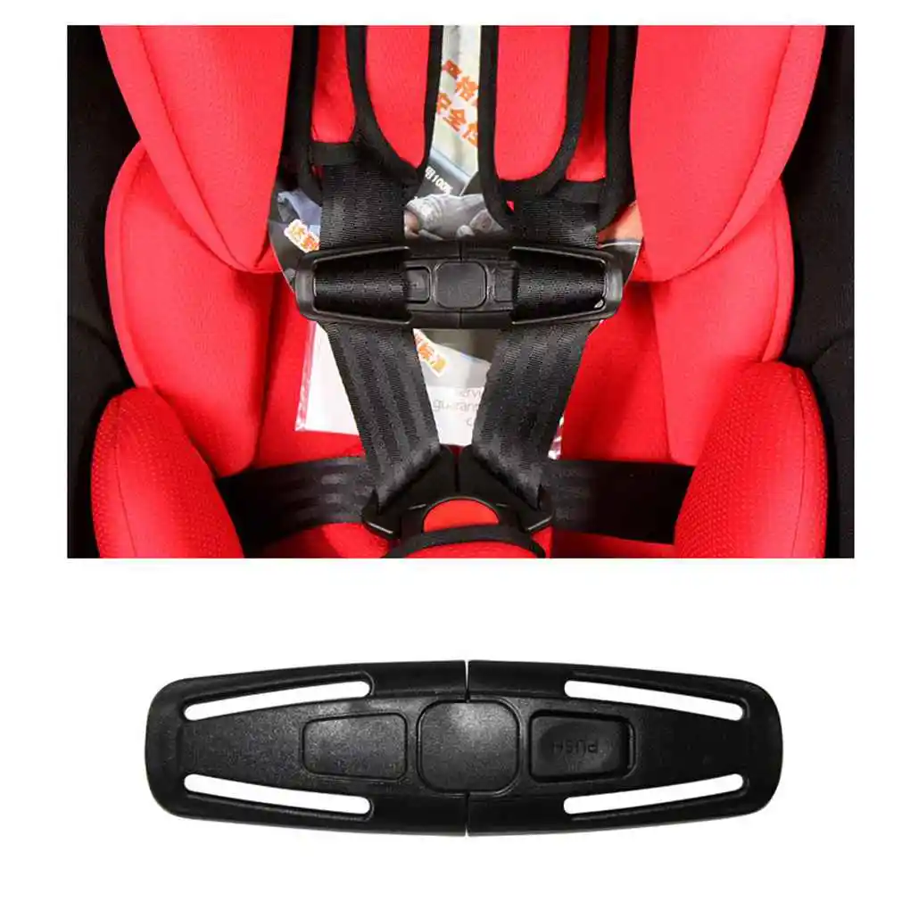 Baby Car Seat Safety Belt Clip Child Adjustable Automobile Interior Latch 5 Point Buckle Adjuster Knots Accessories