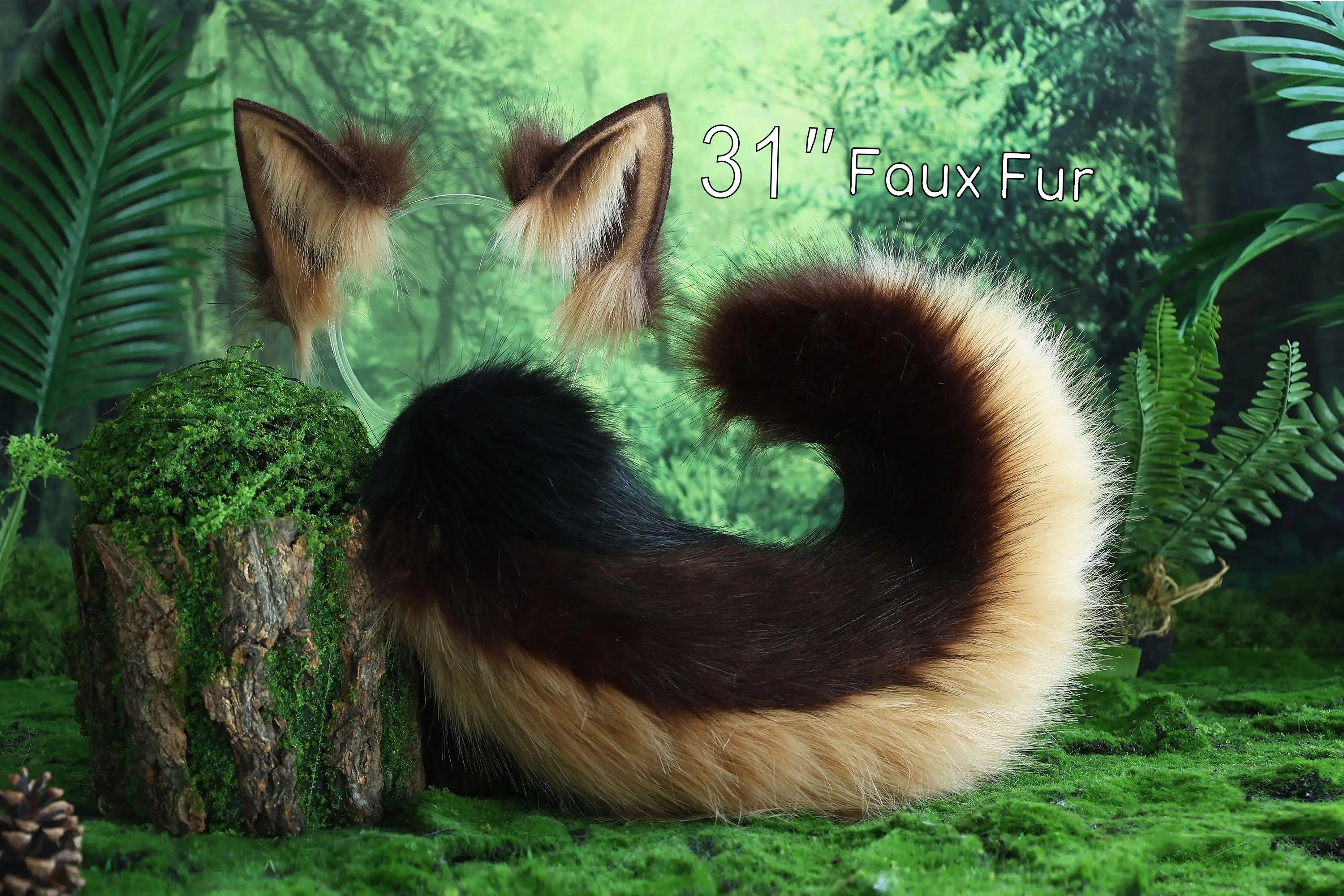 Husky Ears and Tail Set, Puppy Ears and Tail Set, Animal Cosplay, Puppy Cosplay, Pet Cosplay, Dog Ears and Tail Set