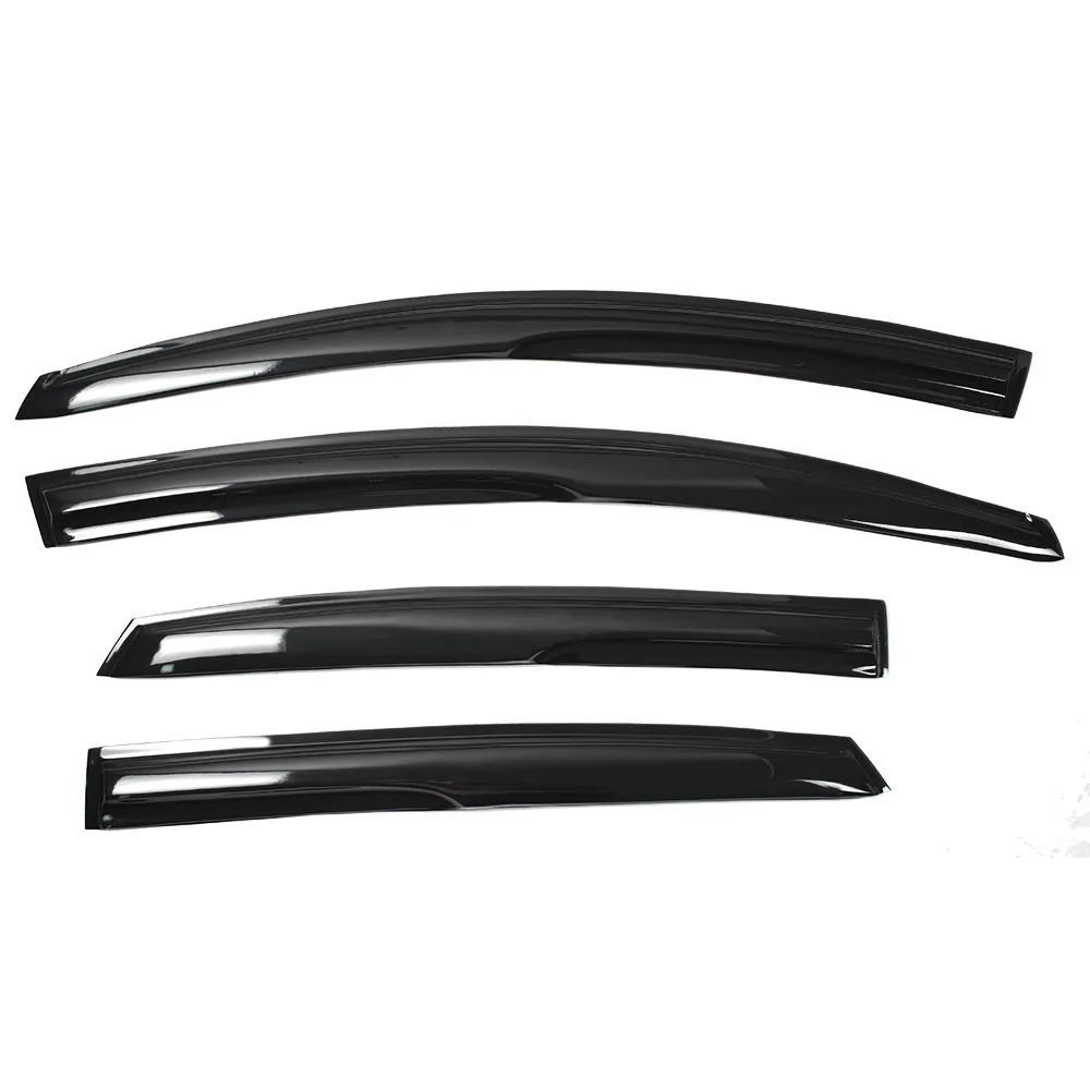 

Black 4 Pieces Window Visors Shade Sun Rain Wind Guards Outside Replacement for 2013-2019 Nissan Sentra