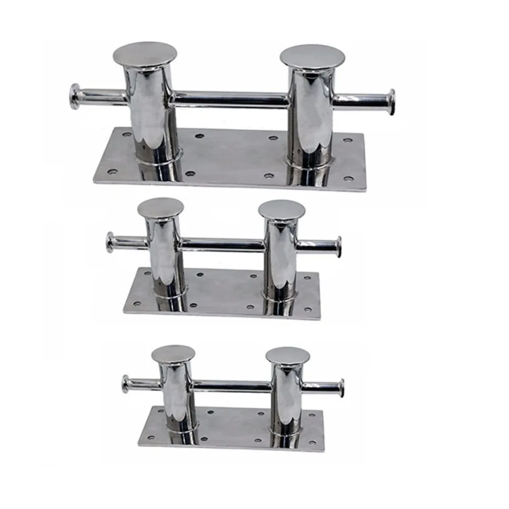Heavy Duty 316 Stainless Steel Double Cross Bollard Mooring Cleat New Marine Dock Hardware