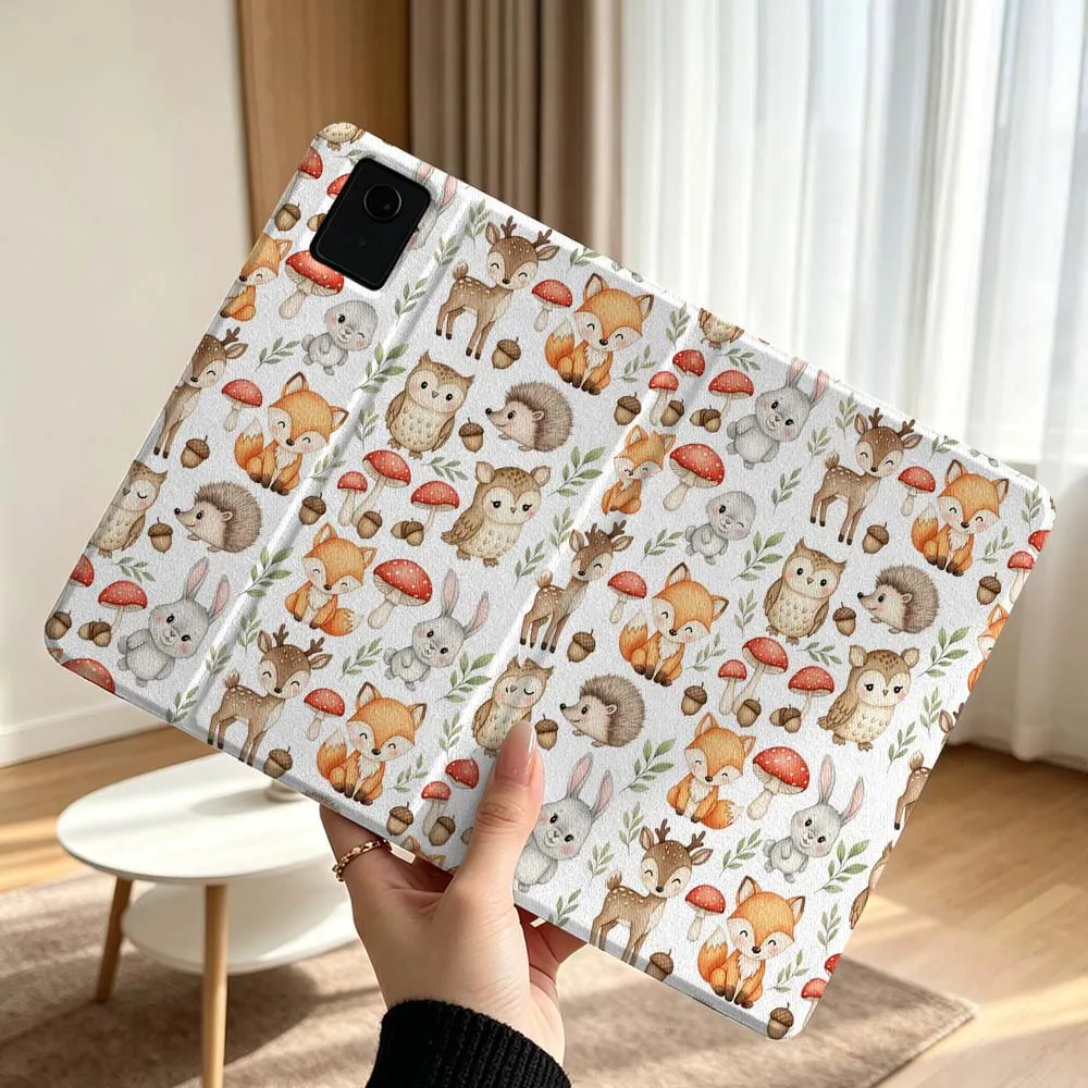 Creative Cute Hedgehog Pattern For Lenovo Xiaoxin Pad Pro Tab P12 P11 11 13 11.2 inch K11 Plus Pen Tray Tablet Case Soft