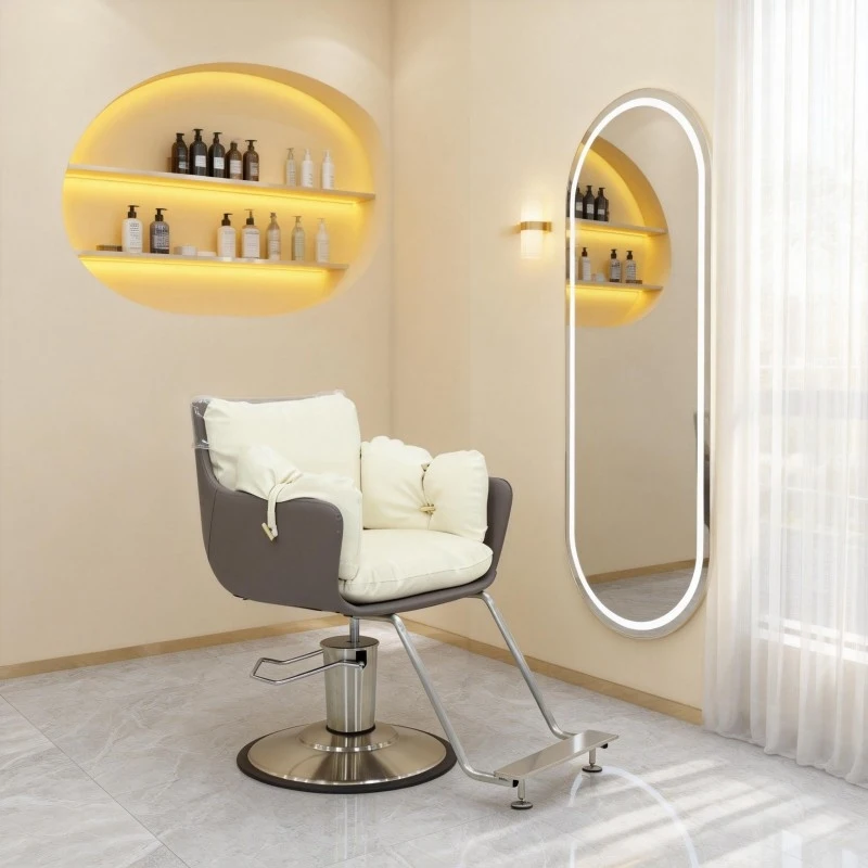 3Am Internet-Famous Minimalist Hair Adjustable Chair, Barber Stool, Salon-Specific Haircutting, High-End Equipment