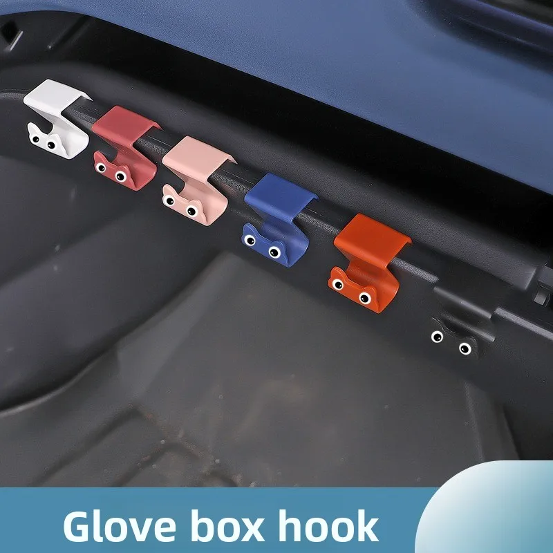 Cute Cat Shape Car Glove Box Hook Passenger Storage Hanger Auto  Accessories Fit for BYD Dolphin Seagull Yuan Plus Song Pro