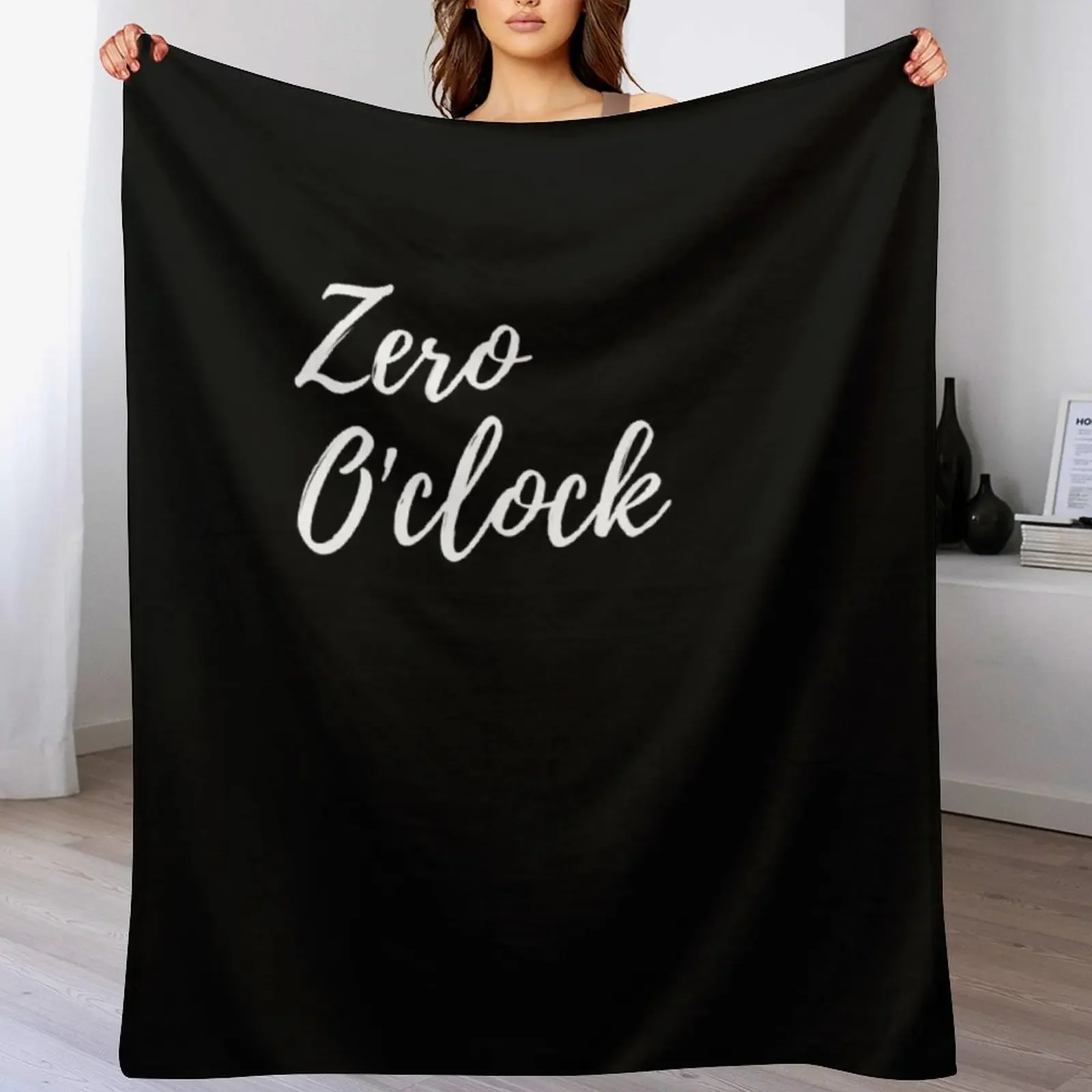 Zero o'clock Throw Blanket Shaggy Furry Soft Blanket for Bedroom Living Room