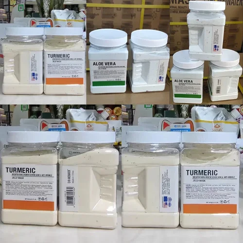 Imagen 2 del producto Mascarilla hidratante Facial de ácido hialurónico de manzanilla, 650g, en polvo con cepillo de silicona que aumenta la elasticidad de la piel, mascarilla de gelatina de rosas