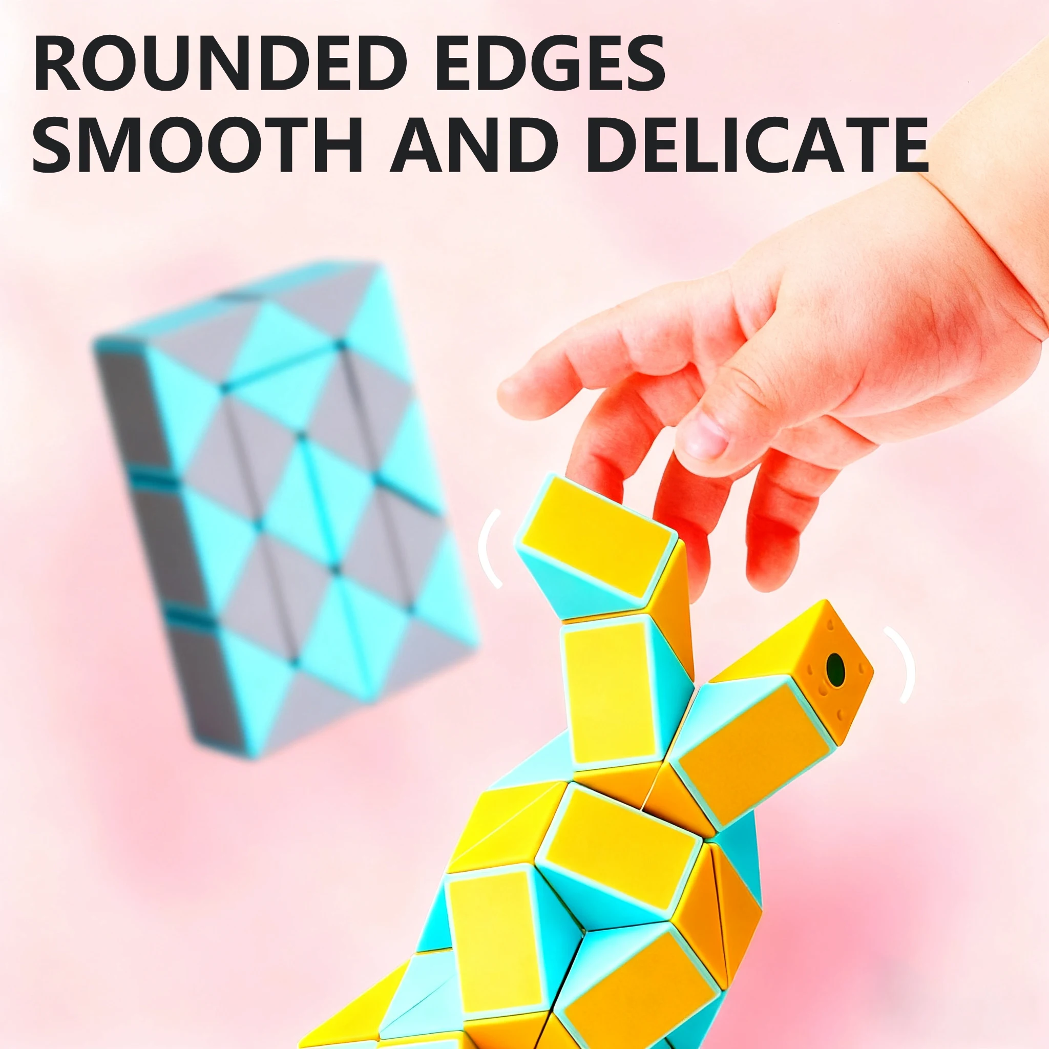 Puzzle giocattolo serpente magico Serpente twist Trasformabile infinamente Costruisci animali e forme geometriche Giocattoli puzzle educativi per bambini