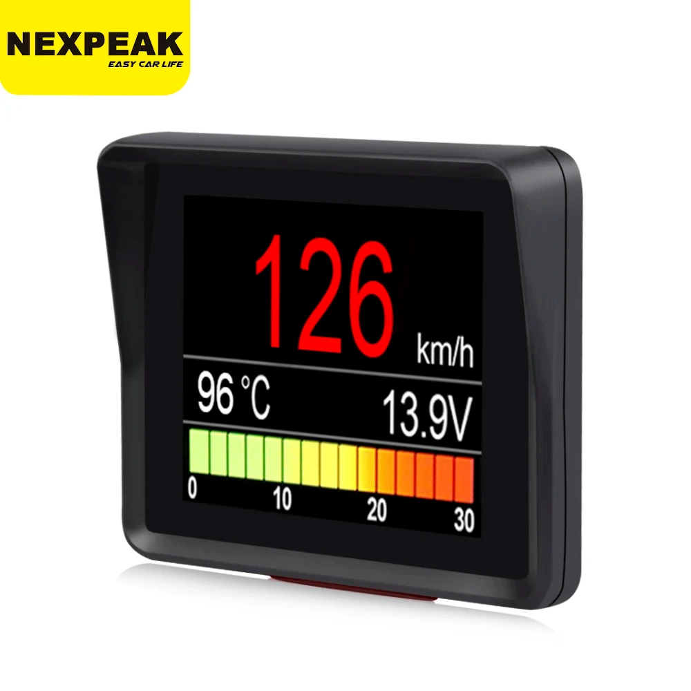 

Автомобильный бортовой компьютер NEXPEAK A203 OBD2, цифровой измеритель скорости, расхода топлива, температуры, сканер OBD2