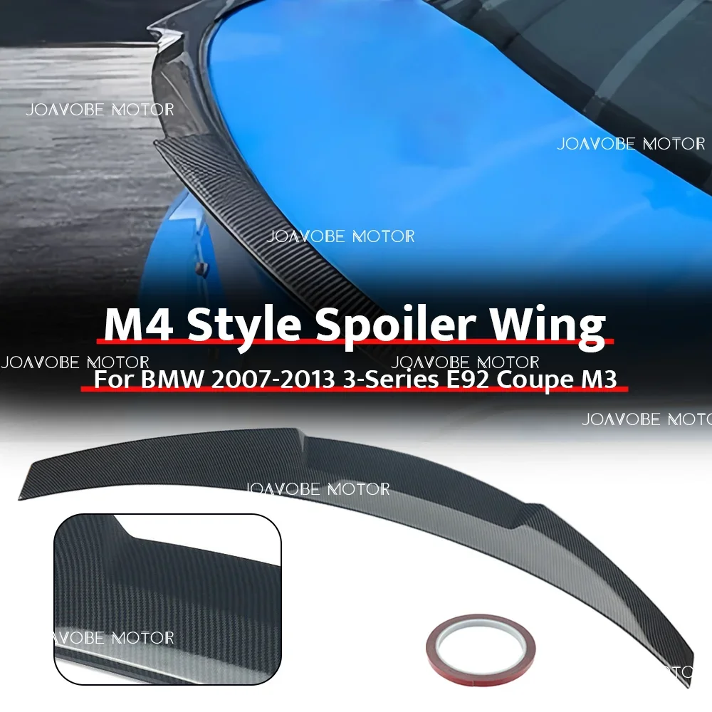 

Glossy Carbon Fiber M4 Style Rear Spoiler Wing For BMW 2007-2013 3-Series E92 Coupe M3
