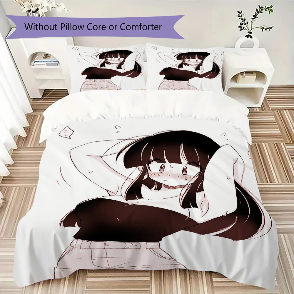 Chichi Digital Print Duvet Cover, 3 Pieces Bedding Set, No Core, Various Sizes, Children's Gift -HYQ3