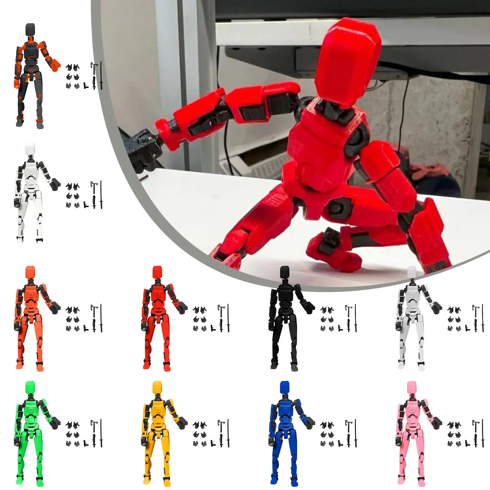 

Doll 13-joint Movable 3D Printed Doll Toy 3rd Generation Dummy Doll DIY Full Body Decompression Christmas gift