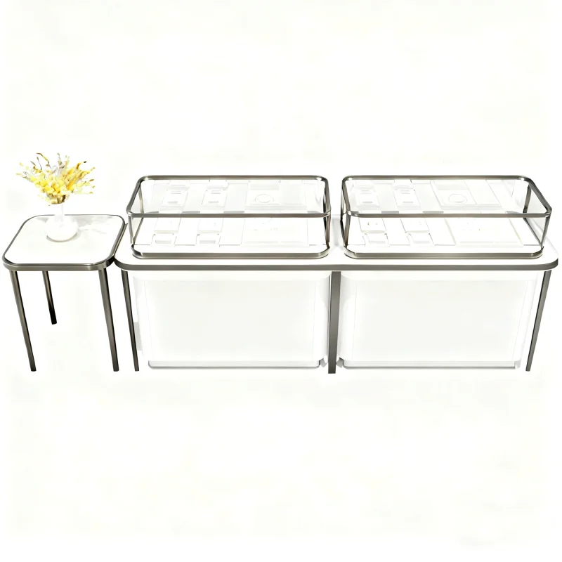 custom.Supermarket Shelves Display Stand Double-Sided Light Duty Market Jewellery Rack Made of Metallic Material