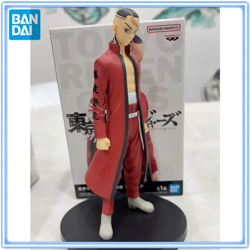 

BANDAI Original Tokyo Revengers Tsurugi Haitani Rindo Action Figure Model Desktop Decoration Hobbies Collectibles