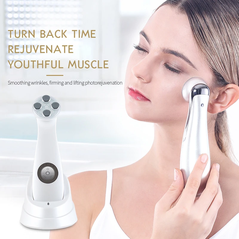 KSKIN Portable Handheld Ultrasonic Led Galvanic Current Face Personal Care Salon Rf Beauty Device