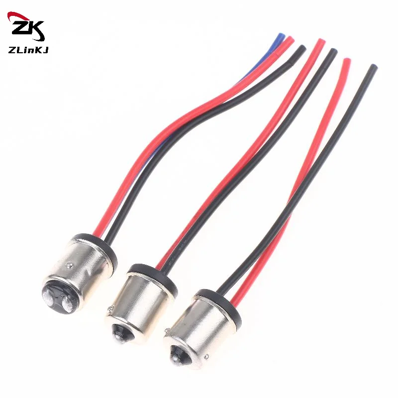 2Pcs 12cm Auto Lamp Socket For 1156 1157 Car Led Turn Signal Light Male Base Plug Connector Car LED Lamp Adapter