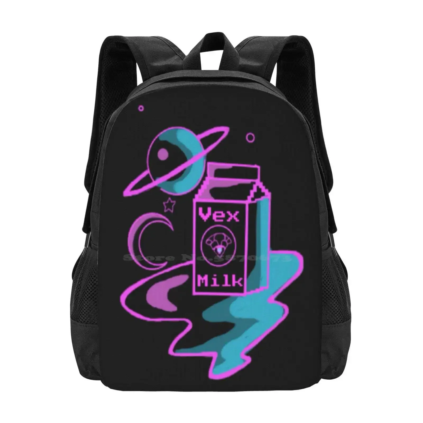 حقيبة ظهر للطلاب الجامعيين من Black Vex Milk في سن المراهقة بتصميم نمط حقائب Destiny 2 Destiny The Game Hunter Gaming Bungie Titan Warlock #1