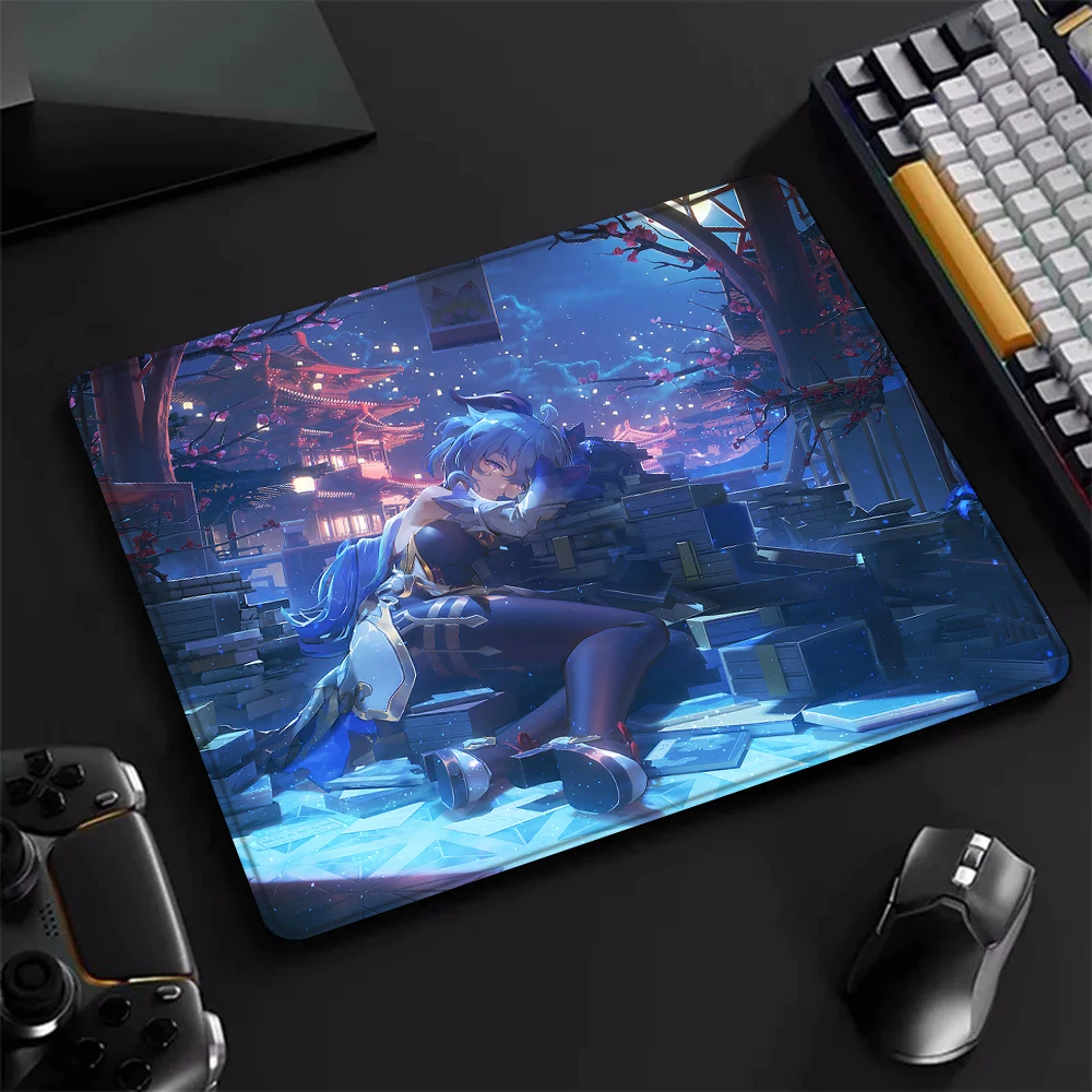 Ganyu Genshin Impact Gaming Mouse Pad XS Small Mousepad For PC Gamer Desktop Decoration Office Mouse Mat Deskmat Rug