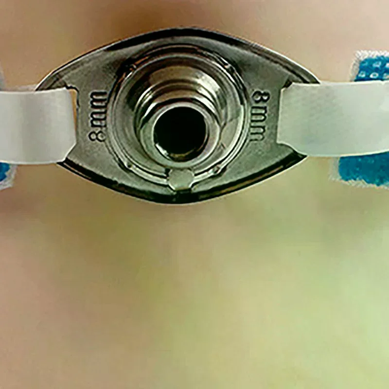 Tracheostomy Tube Holder Soft Adjustable Collar Reusable Hook and Loop Easy Use for Home and Clinic Scene