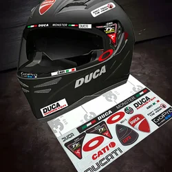 Für Ducati Monster Helm Aufkleber Motorrad Diavel Panigale Streetfighter Wüste Multistrada Scrambler X V4S V4 V2 1098 937 848
