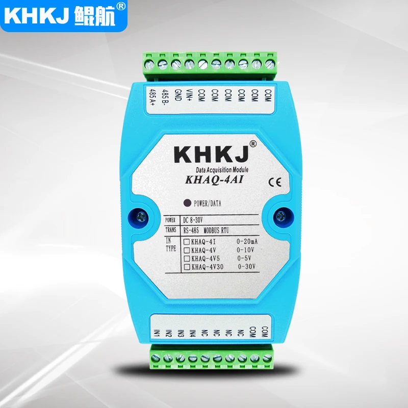 4-channel 4-20mA 0-10V Analog Acquisition Module Standard ModbusRTU485 Optocoupler Isolation Industrial Grade